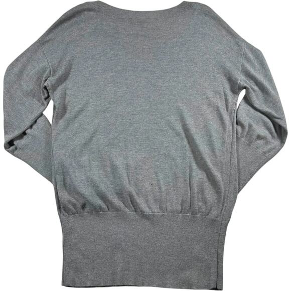 White House Black Market Women's boatneck sweater gray Size: Large - Picture 2 of 7